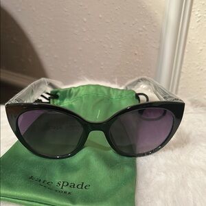 Kate Spade Samantha Black cat eye Sunglasses, NWOT